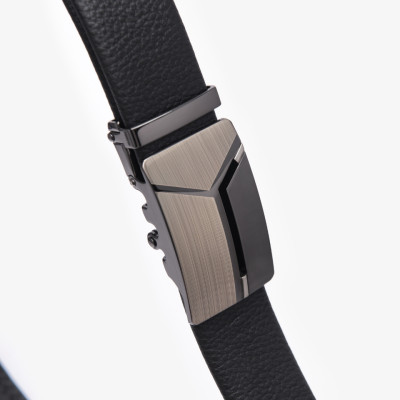 Dây Lưng Chính Hàng Thắt Lưng Nam GENCE LG45 Chất Liệu Da Bò Cao Cấp Màu Đen