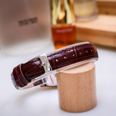 Đồng Hồ Nữ Julius Hàn Quốc JA-703LD Cổ Điển Dây Da Màu Nâu