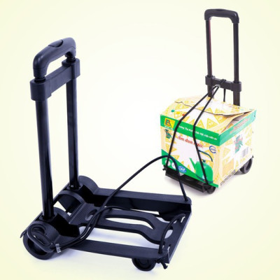 Xe đẩy hành lý - xe đẩy hàng gấp gọn thông minh (đi kèm dây buộc) xe kéo hàng đi chợ đa năng - HENRYSA