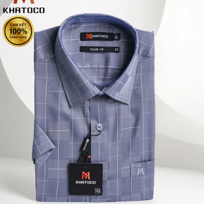 Áo sơ mi nam tay ngắn Khatoco(S-5XL)