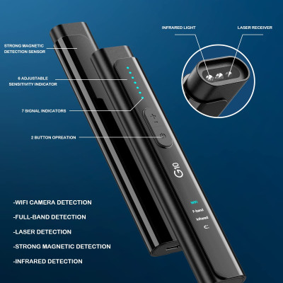 Máy Dò Phát Hiện Theo Dõi Camera, GPS, Nghe Lén, Định Vị Detector WT16 - Hàng Nhập Khẩu