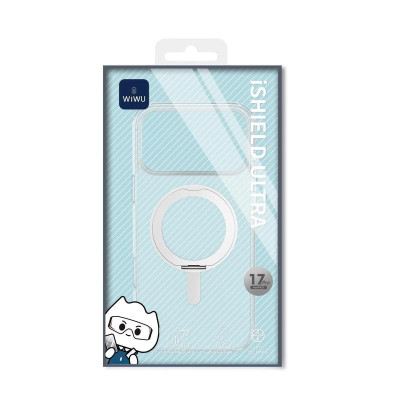 Ốp Lưng Cho iPhone 17 Pro Max / 17 Air / 16 WIWU iShield Ultra Lưng Trong Kèm Vòng Giá Đỡ Xoay 360° Hỗ Trợ Sạc Magnetic