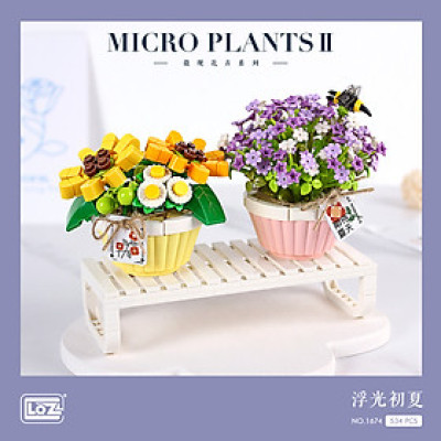 Đồ Chơi Lắp Ráp Chậu Hoa 534Pcs 1674 LOZ