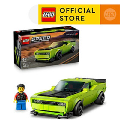 LEGO SPEED CHAMPIONS 77237 Đồ Chơi Lắp Ráp Xe Thể Thao Dodge Challenger SRT Hellcat (390 Chi Tiết)