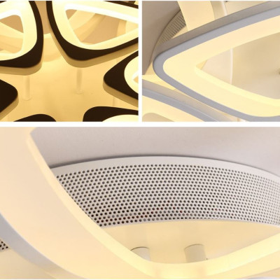 Đèn trần BIE kiểu dáng sang trọng 3 chế độ ánh sáng - kèm bóng LED chuyên dụng và điều khiển từ xa