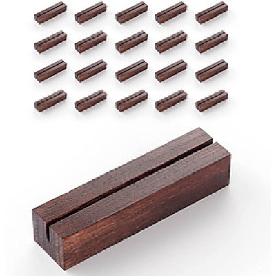 Combo 20 Đế gỗ để ảnh Toploader, giá đỡ card, gắn bảng aryclic, lịch bàn trang trí