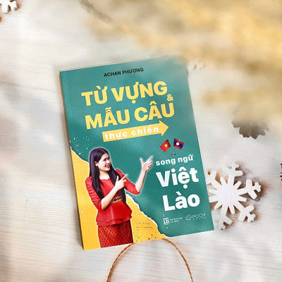 COMBO 2 cuốn: Từ vựng và mẫu câu thực chiến song ngữ Việt - Lào + 30 ngày trôi chảy tiếng Lào 