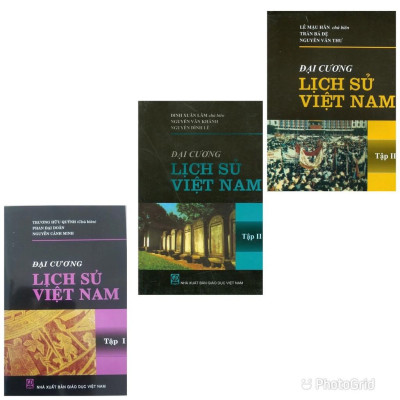 Sách - Combo Đại Cương Lịch Sử Việt Nam Tập 1 + Tập 2 - NXB Giáo Dục - HV