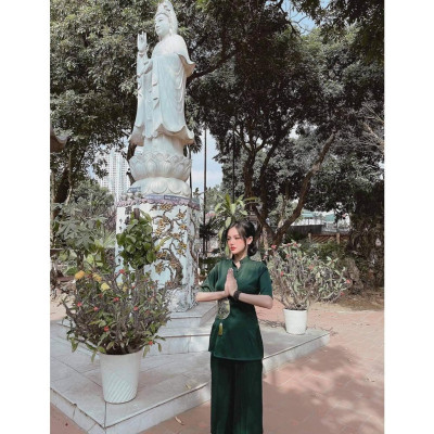 ĐỒ LAM ĐI CHÙA Mẫu Hoa Gen