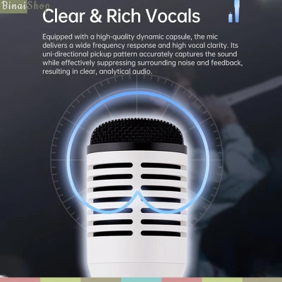 Takstar HM-300W - Micro Cầm Tay UHF, Pham Vi Thu 40m Dùng Cho Hát Karaoke, Giảng Dạy, Hướng Dẫn Viên   - Hàng chính hãng