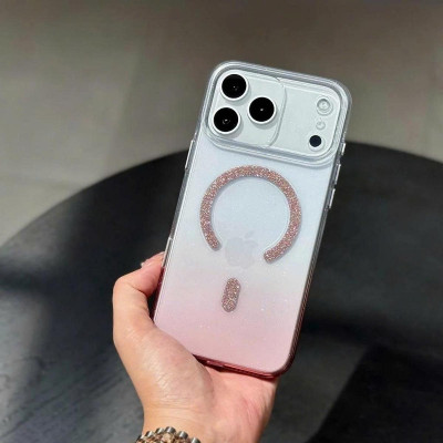 Ốp Lưng cho iPhone 17 Pro Max Memumi Glitte Lưng Trong Phối Nhũ Bling Lấp Lánh, Chống Ố, Hỗ Trợ Sạc Không Dây - Hàng chính hãng