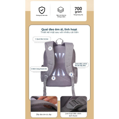 Ba Lô Strive - Thiên Long BP-029/T24 - Màu Đen