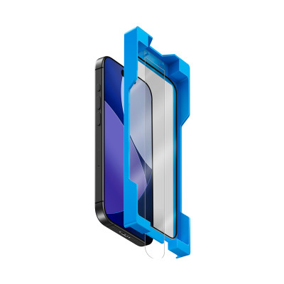 [Dành cho iPhone 17] Kính cường lực cho Iphone 17 Pro/ 17 Pro Max UNIQ OPTIX EXOFIT Trong Suốt/ Chống Nhìn Trộm kèm khung trợ dán_ Hàng chính hãng