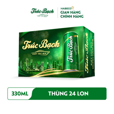 Combo 2 Thùng Bia Trúc Bạch - Thùng 24 lon 330ml - Phiên bản Tết 2026