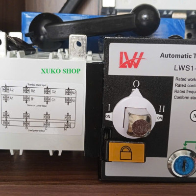 Bộ chuyển nguồn tự động ATS khối LWS1 125A 1 pha 2P 220V và 4P 380V