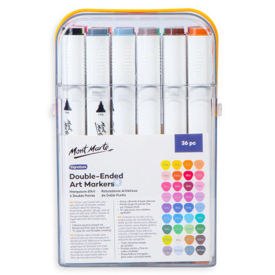 Bộ 36 Bút Lông Màu 2 Đầu - Mont Marte MMPM0077