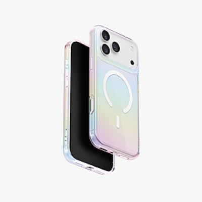 [Iphone 17] Ốp Lưng Mỏng Nhẹ Sạc Từ Tính cho Iphone 17 Pro/ 17 Pro max UNIQ IRIDESCIA, Chống Ố Vàng_Hàng chính hãng 