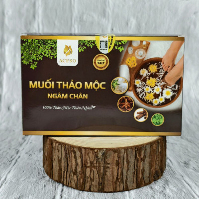 Muối Thảo Mộc Ngâm Chân Aceso - Hộp 1kg