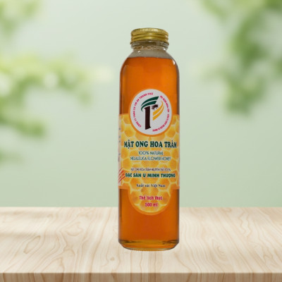 Mật Ong Hoa Tràm Thanh Phú 500ml - Gác Kèo 100% Tự Nhiên Rừng U Minh