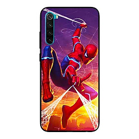Ốp Lưng in cho Xiaomi Redmi Note 8 Mẫu Người Nhện Mắt Sáng - Hàng Chính Hãng