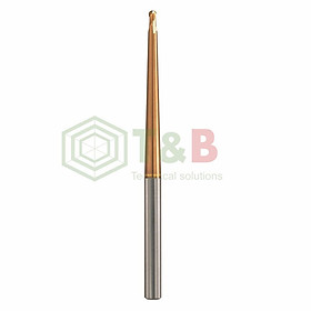 Dao Phay Cầu Cổ Côn R0.5x26 x65L Union Tool Model HTNB2010-260-1,Dao phay ngón gia công sau nhiệt