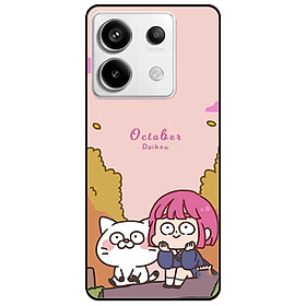 Ốp lưng cho Xiaomi Redmi 9T - Redmi 13 4G - 13C - Redmi Note 13 4G - 13 Pro 4G - 13 Pro 5G - Cô Gái Mèo Trắng OCT - Hàng Chính Hãng