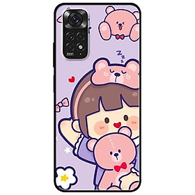 Ốp lưng dành cho Xiaomi Redmi Note 11 4G mẫu Búp Bê và Gấu