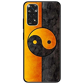 Ốp lưng dành cho Xiaomi Redmi Note 11 4G mẫu Vòng Tròn Cam Đen