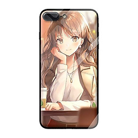 Ốp lưng kính cường lực cho iPhone 7 Plus GIRL 124 - Hàng chính hãng