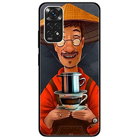 Ốp lưng dành cho Xiaomi Redmi Note 11 4G mẫu Ông Lão Cà Phê