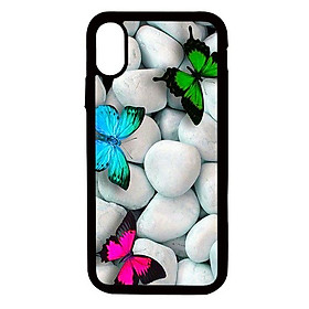 Ốp lưng cho điện thoại Iphone Xs Max Bướm và sỏi - Hàng chính hãng