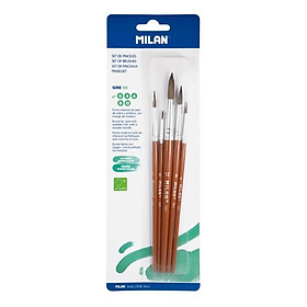 Vỉ 5 Cây Cọ Vẽ Milan 101/0,4,6,8,12 BWM10461