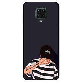 Ốp lưng dành cho Xiaomi Redmi 9s - 9 Pro - 9 Promax mẫu Bad Boy Nón Đen
