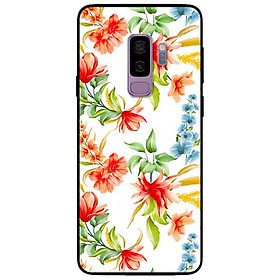 Ốp lưng in cho Samsung S9 Plus Mẫu Cành Hoa Lan Đỏ