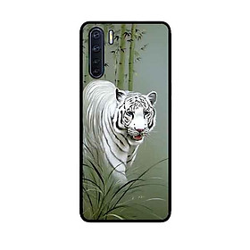 Ốp Lưng in cho Oppo A91 Mẫu Nền Hổ Mẫu 4 - Hàng Chính Hãng