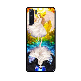 Ốp Lưng in cho Oppo A91 Mẫu Thiên Thần Ác Quỷ - Hàng Chính Hãng