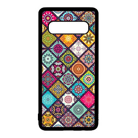 Ốp lưng điện thoại dành cho Samsung S10 Plus Họa Tiết Ô Vuông