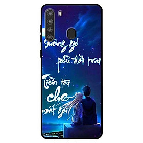 Ốp lưng dành cho Samsung Galaxy A21 mẫu Thư Pháp Sương Gió