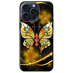 Ốp lưng dành cho Iphone 15 - Iphone 15 Plus - Iphone 15 Pro - Iphone 15 Pro Max - Bướm Vàng Giữa - Hàng Chính Hãng