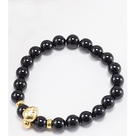 Vòng Tay Đá Thiên Thạch Charm Tuổi Tỵ Bạc Mạ Vàng 24K Ngọc Quý Gemstones