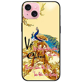 Ốp lưng dành cho Iphone 15 - Iphone 15 Plus - Iphone 15 Pro - Iphone 15 Pro Max - Thư Pháp Vợ Chồng - Hàng Chính Hãng