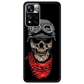 Ốp lưng dành cho Xiaomi Redmi Note 11 Pro 5G ( Bản Nội Địa ) mẫu Đầu Lâu Khăn Đỏ