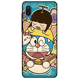 Ốp lưng dành cho Samsung Galaxy A02 mẫu Mèo Máy Nháy Mắt