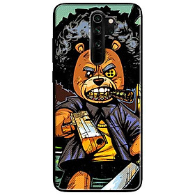 Ốp lưng in cho Xiaomi Redmi Note 8 Pro Mẫu Gấu Xù