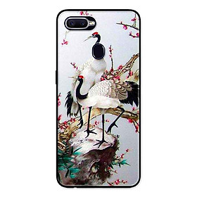 Ốp Lưng in cho Oppo F9 Mẫu Hạc Anh Đào - Hàng Chính Hãng