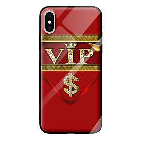 Ốp kính cường lực cho iPhone XS nền tiền 1 - Hàng chính hãng