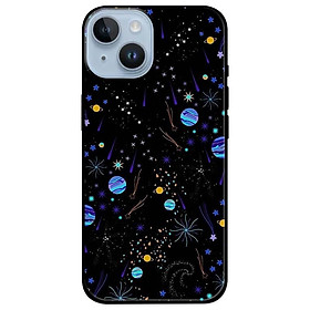 Ốp lưng dành cho Iphone 14 - Iphone 14 Plus - Iphone 14 Pro - Iphone 14 Pro Max - Vệ Tinh Xanh Nền Đen