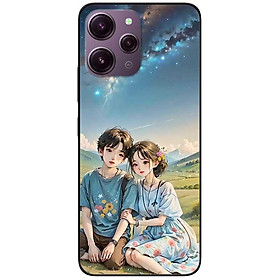 Ốp lưng cho Xiaomi Redmi 12 4G - Redmi Note 12 4G - 12 Pro 4G - 12 Pro 5G - Cặp Đôi Ngồi Đồi - Hàng Chính Hãng