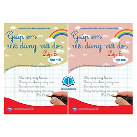 Sách - Combo Giúp em viết đúng, viết đẹp lớp 5 - tập 1 + 2 (chân trời sáng tạo) (KP)