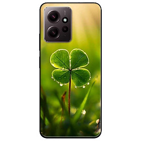 Ốp lưng cho Xiaomi Redmi 12 4G - Redmi Note 12 4G - 12 Pro 4G - 12 Pro 5G - Cỏ May Mắn Vươn Lên - Hàng Chính Hãng